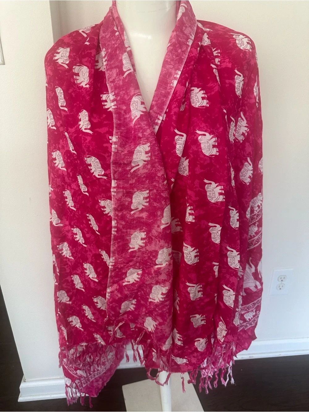 World Market Elephant Print Wrap/Scarf/Sarong